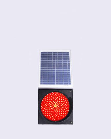 Red Solar Traffic Light