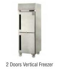 2 Doors Vertical Freezer Power Source: Electrical