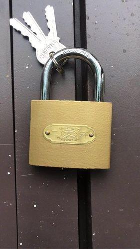 Brass & Wood Corrosion Resistance Iron Pad Lock