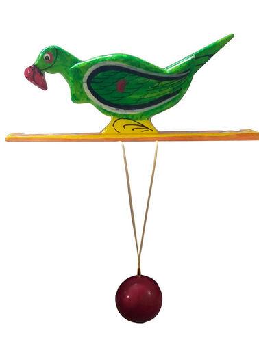 Handicraft Handmade Wooden Toys For Kids Parrot (Green) Age Group: 3 To 6 Year