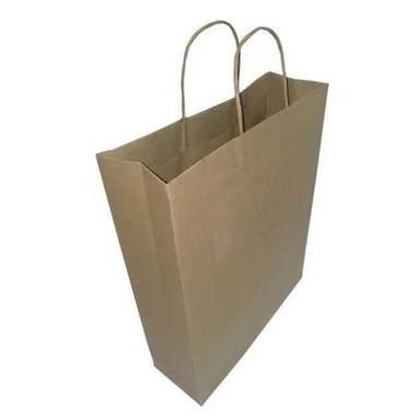 Brown Recycled Paper Bag With Twisted Rope Handle