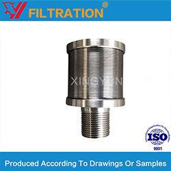 Stainless Steel Water Treatment Johnson Wedge Wire Filter Nozzle Strainer