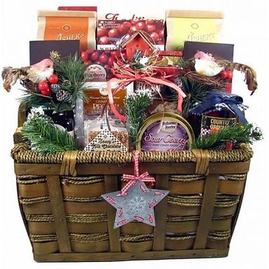 Square Holiday Gift Basket For Gift Packing