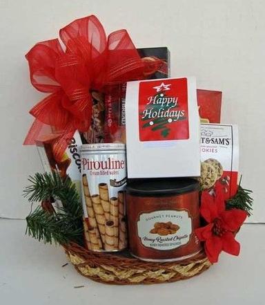 Bamboo Holiday Gift Basket For Gift Packing