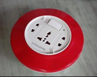 Red And White Triple Socket Electrical Flex Box