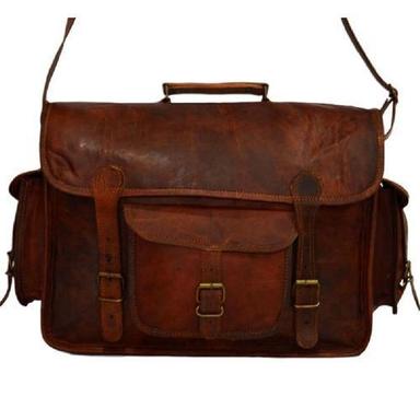 Brown Handmade Vintage Leather Camera Bag