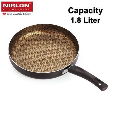 Nirlon Majesty Non-Stick Aluminium Pots And Pan Kitchen Utensil Frying Pan 1.8 Liter With Handle Interior Coating: 5 Layer Nonstick Spray Coated