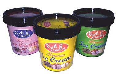 Various Colors Are Avaialble Printed Ice Cream Container