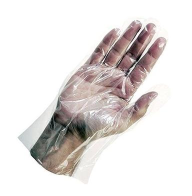 Transparent White Disposable Plastic Hand Gloves