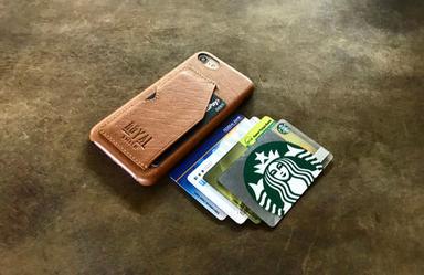 Brown Leather Mobile Cover For Iphone