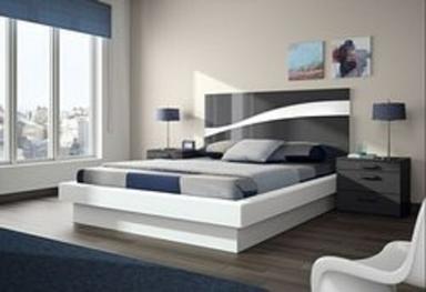 Designer Brown Wooden Bed Home Furniture