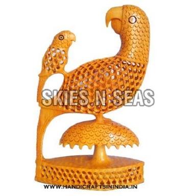 Wood Perfect Shape Wooden Carved Parrot