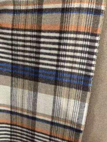 Warp Plaid Style Woolen Fabric
