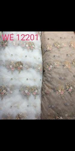 Embroidered Nets For Dupattas And Lehengas Use: Saree