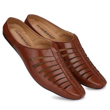 Pure Leather Kolhapuri Chappals Back Material: Woven Back