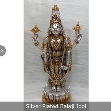 Gold Silver Plated Balaji Idol For Home And Temple