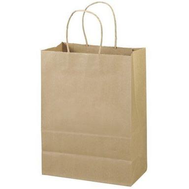 Kraft Paper Loop Carry Bags (Kraft And White)