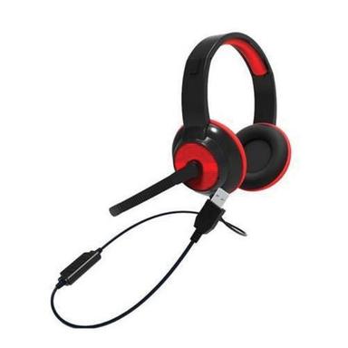 Black Wired Computer Mic Headset