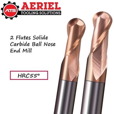 Cutting Tools 2 Flutes Solide Carbide Ball Nose End Mill