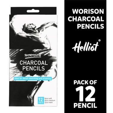 Premium Grade Helliot Worison Charcoal Pencil Set