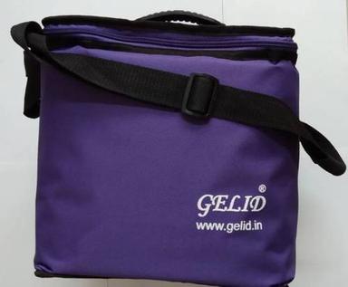 Purple Double-Zip Top Opening Insulated Bag