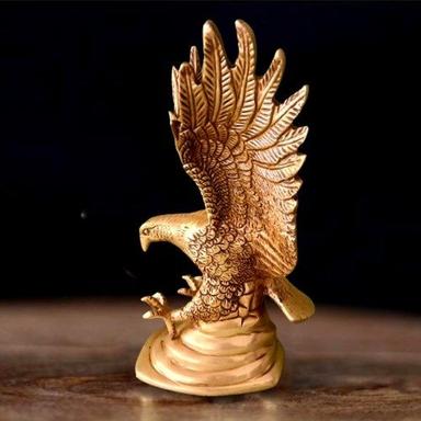 Golden Decorative Brass Eagle Statue