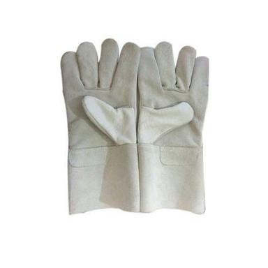 Quick Dry White Industrial Leather Gloves