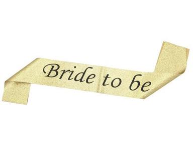 Pure Satin Hippity Hop Bride To Be Sash Gold For Bacheloretee Bride To Be Welcome Baby Shower Party