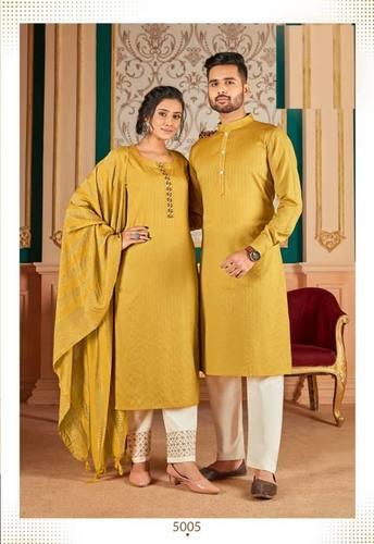 Available In 5 Different Colors Couple Goals Traditional Dress Set