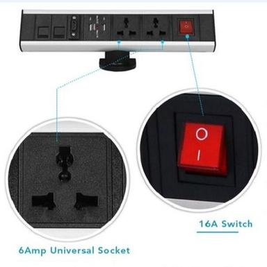 Table Connect Raised Electric Socket Switch (16 A) Application: Industrial
