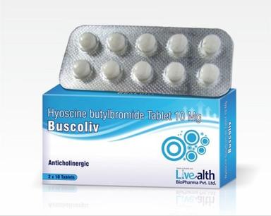 Hyoscine Butylbromide 10 Mg Antispasmodic Tablets General Medicines