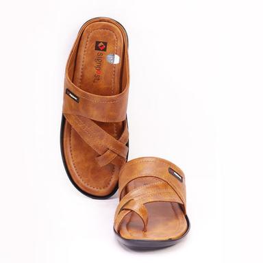 Tan Men'S Slippers (Size 7 To 10)