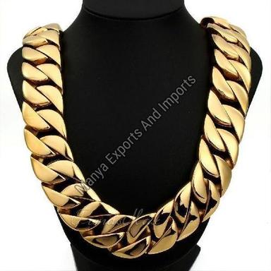 Golden Polished Gold Chain For Mens, Unique Designs, Part Wear, Gold Jewellery 