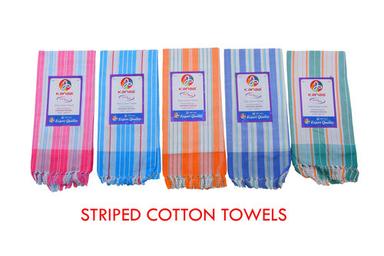 Mixed Stripped 100% Cotton Towel
