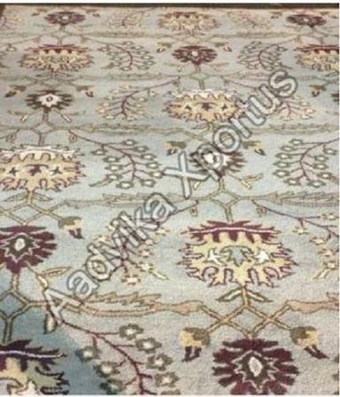 Various Colors Are Available Designer Hand Knotted Woolen Carpet