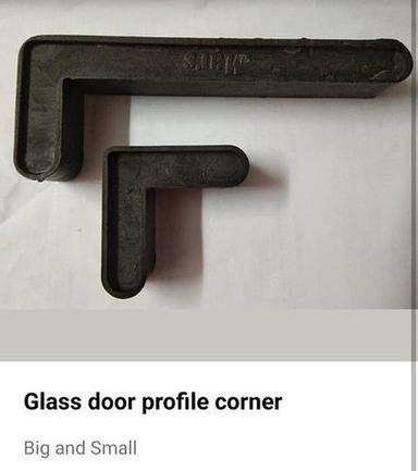 Black Glass Door Rigid Pvc Profiles