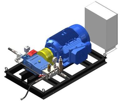 Blue Pressurejet Hydro Testing Pump