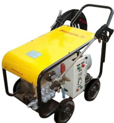 Pressure Washer With 10 Hp Electric Motor Tank And Trolley Mounted System Cold Water Cleaning
