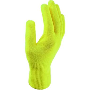Green 10 Gauge Medium Large High Visibility Crystal Pvc Polka Dots Single Both Side Reflective Working Safety Gloves