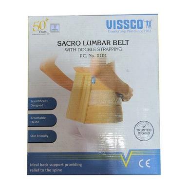 Brown Personal Ideal Back Support Providing Sacro Lumbar Belt With Double Strapping 