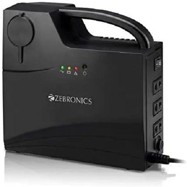 Black Zebronics 3 Cfl Ups Two Dc Socket With Long Shelf Life