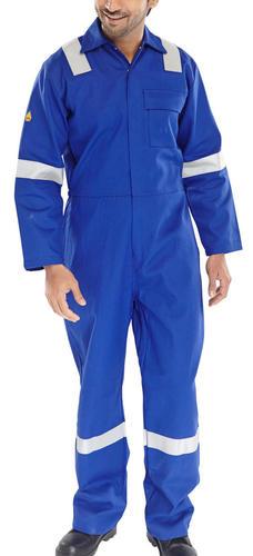 Blue Boiler Suits And Coveralls With Two Way Auto Lock Nylon Concealed Zip And Two Front Pocket