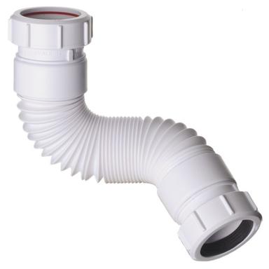 White An Dgrey Pvc Flexible Waste Pipe Used In Bathroom And Kitchen