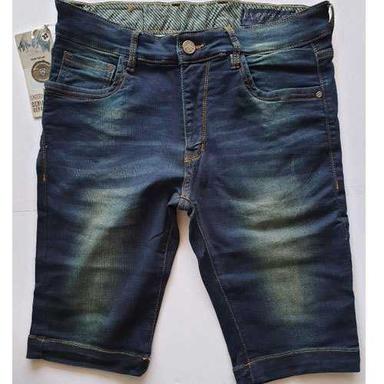 Blue Color Washed Pattern Bermuda Shorts For Beach, Regular And Casual Wear Age Group: 18
