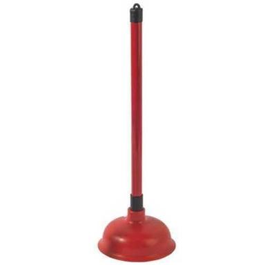 Eco Friendly Round Head Shape Plastic Brown Colour Toilet Plunger For Cleaning Usage