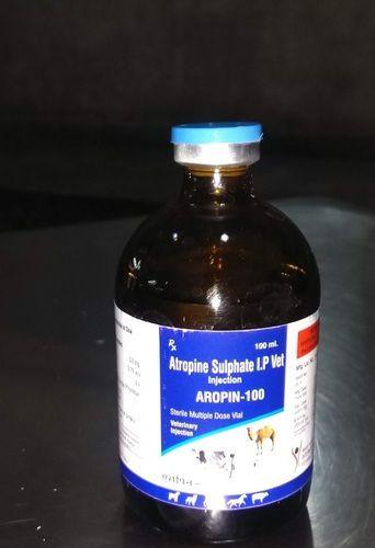 Liquid Atropine Sulphate Veterinary Injection 0.6Mg/Ml 100Ml Vial
