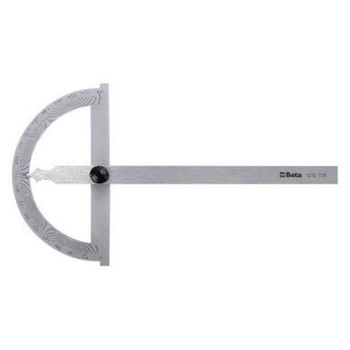 White Silver Color Beta Tool 0 To 180 Stainless Steel Dial Gauge Protractor For Industrial 