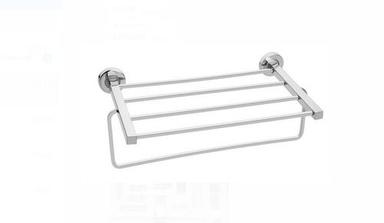 Silver Color Chrome Finished Anti Rust Stainless Steel Wall Mounted Towel Rack