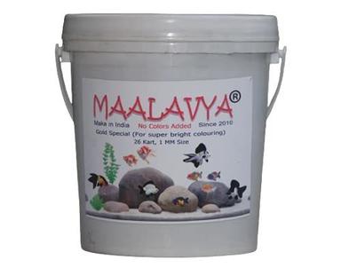 Maalavya Gold Special 26 Karat 1Mm Fish Feed - 1Kg For Super Bright Colouring Fish Food General Medicines