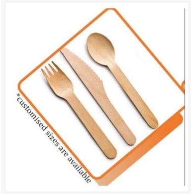 100% Nature Friendly Brown Color Disposable Wooden Cutlery For Restaurant Application: Party
